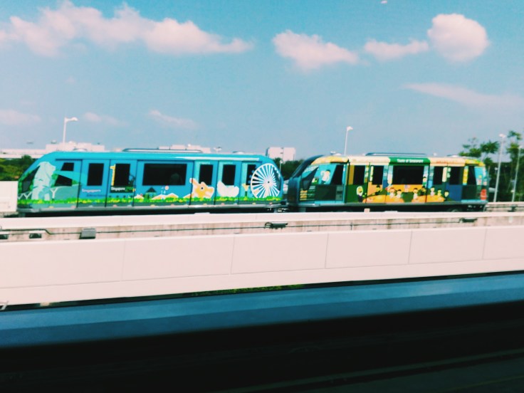 Shuttle train to travel between terminals